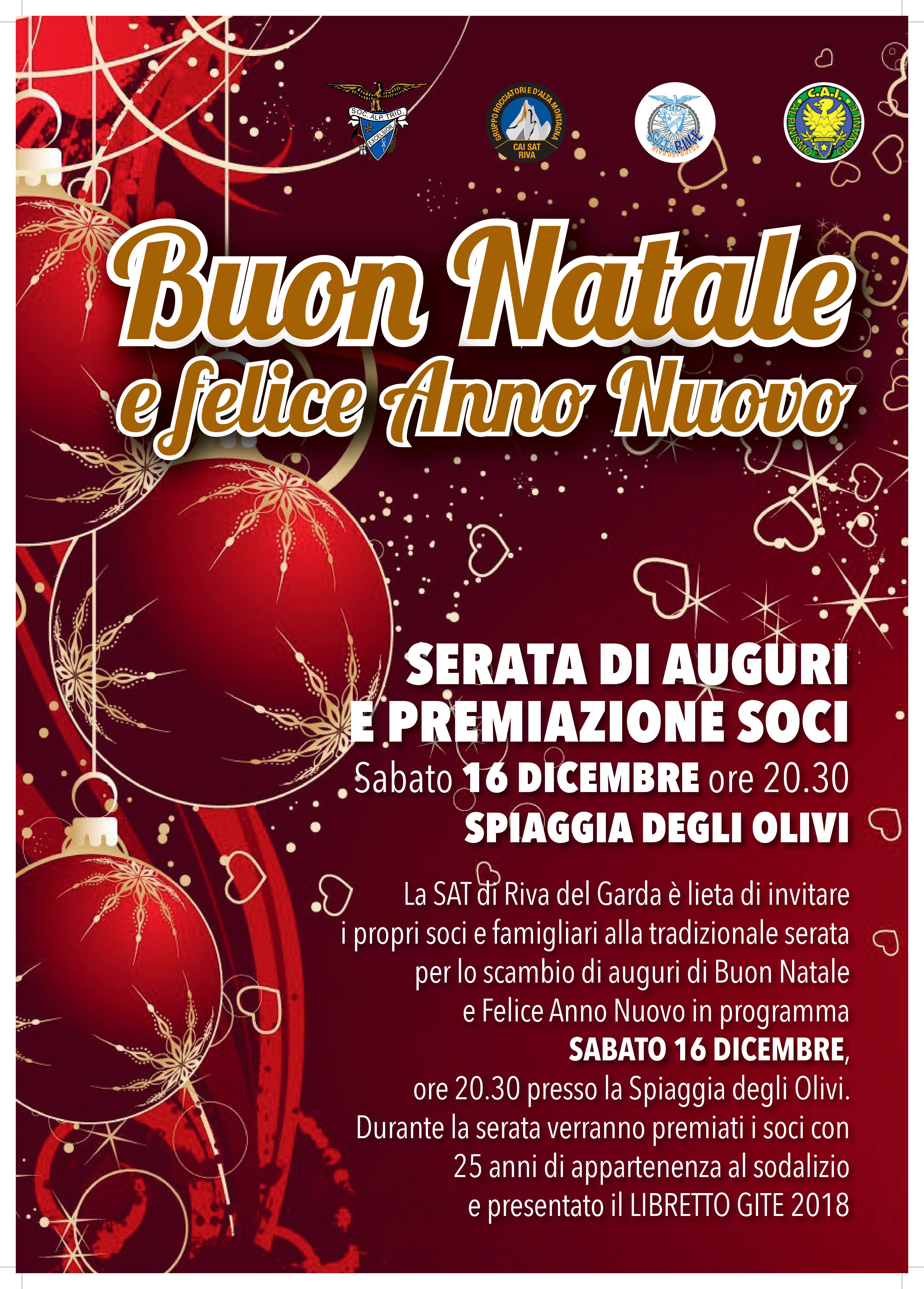 La Festa Del Natale.La Grande Festa Di Natale Sat Sezione Di Riva Del Garda