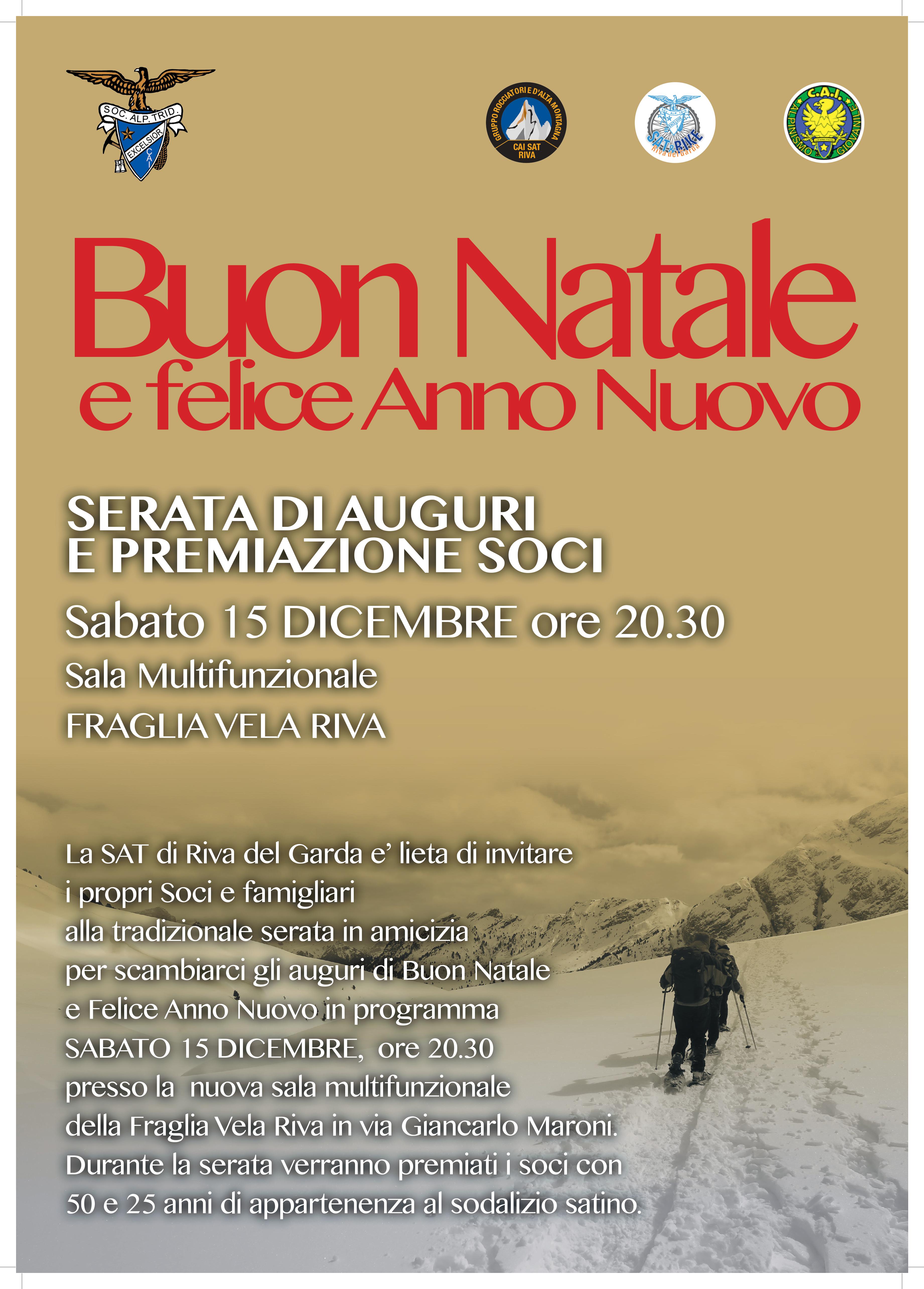 Buon Natale Anni 50.Serata Di Auguri Sat Sezione Di Riva Del Garda